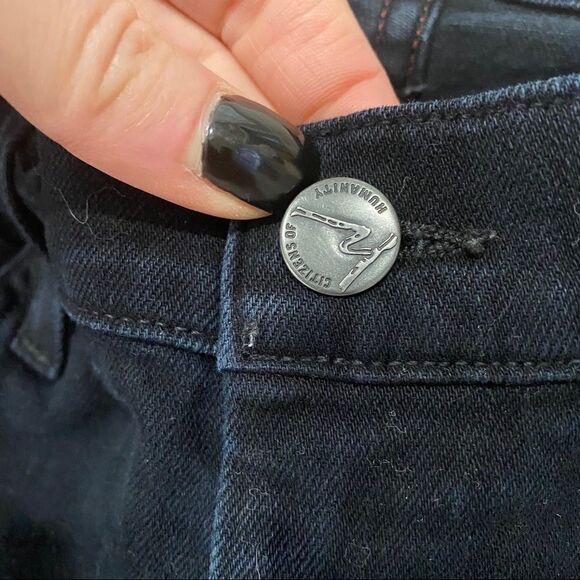 Citizens of Humanity Black Skinny straight Jeans Size 0 size 25 - Picture 7 of 13